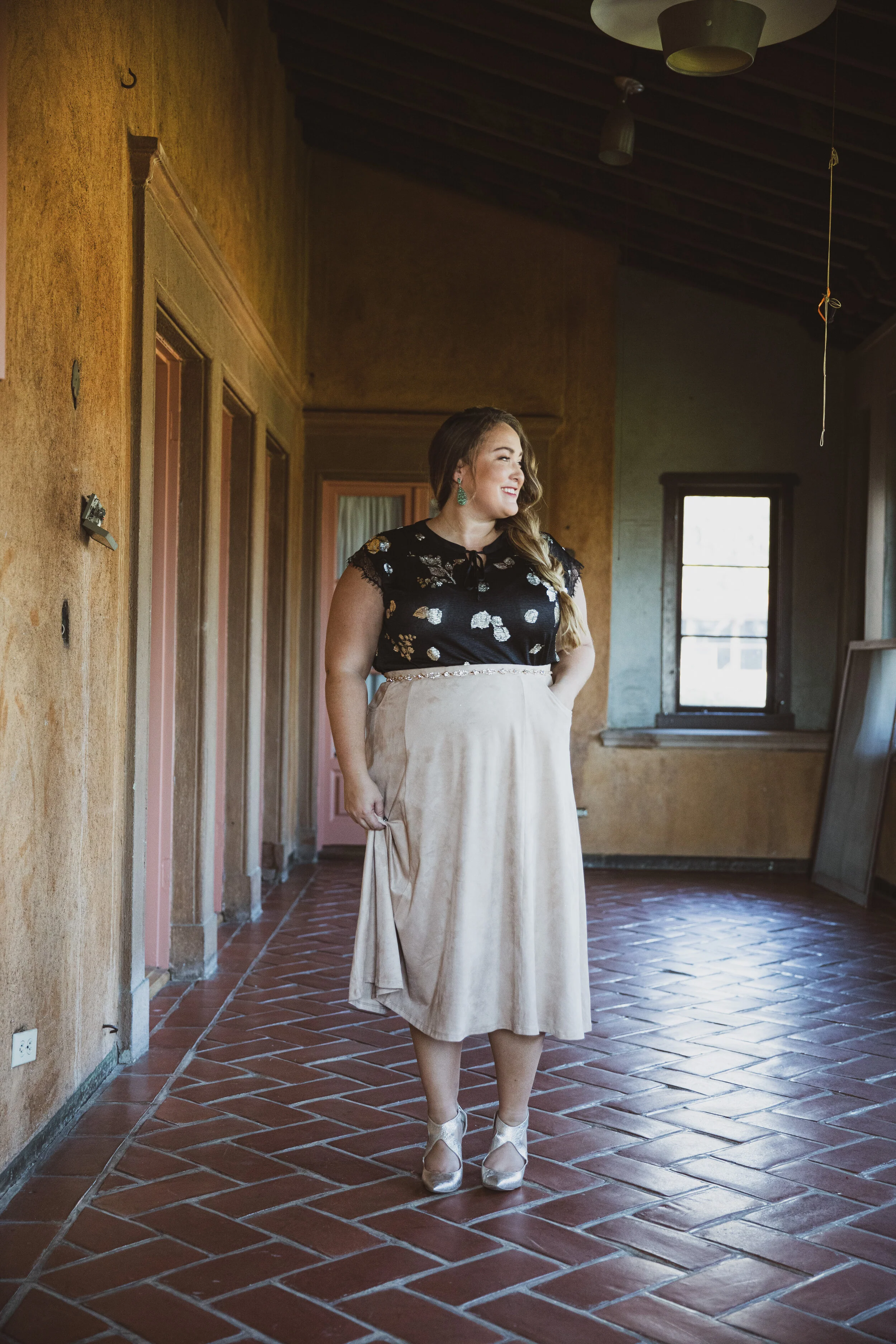 Avery Midi A-Line Skirt