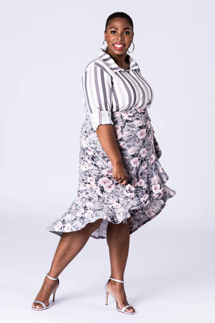 Bella A-Line Wrap Skirt - Image 2