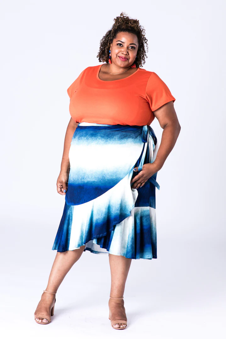 Bella A-Line Wrap Skirt - Image 3