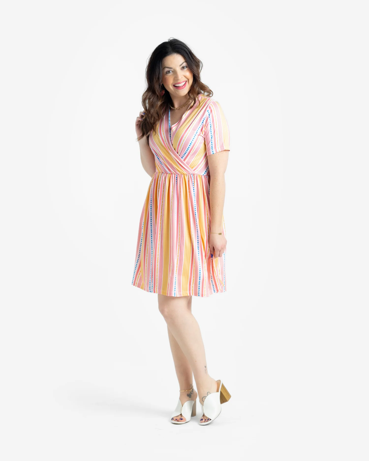 Chantale Cross Front Dress