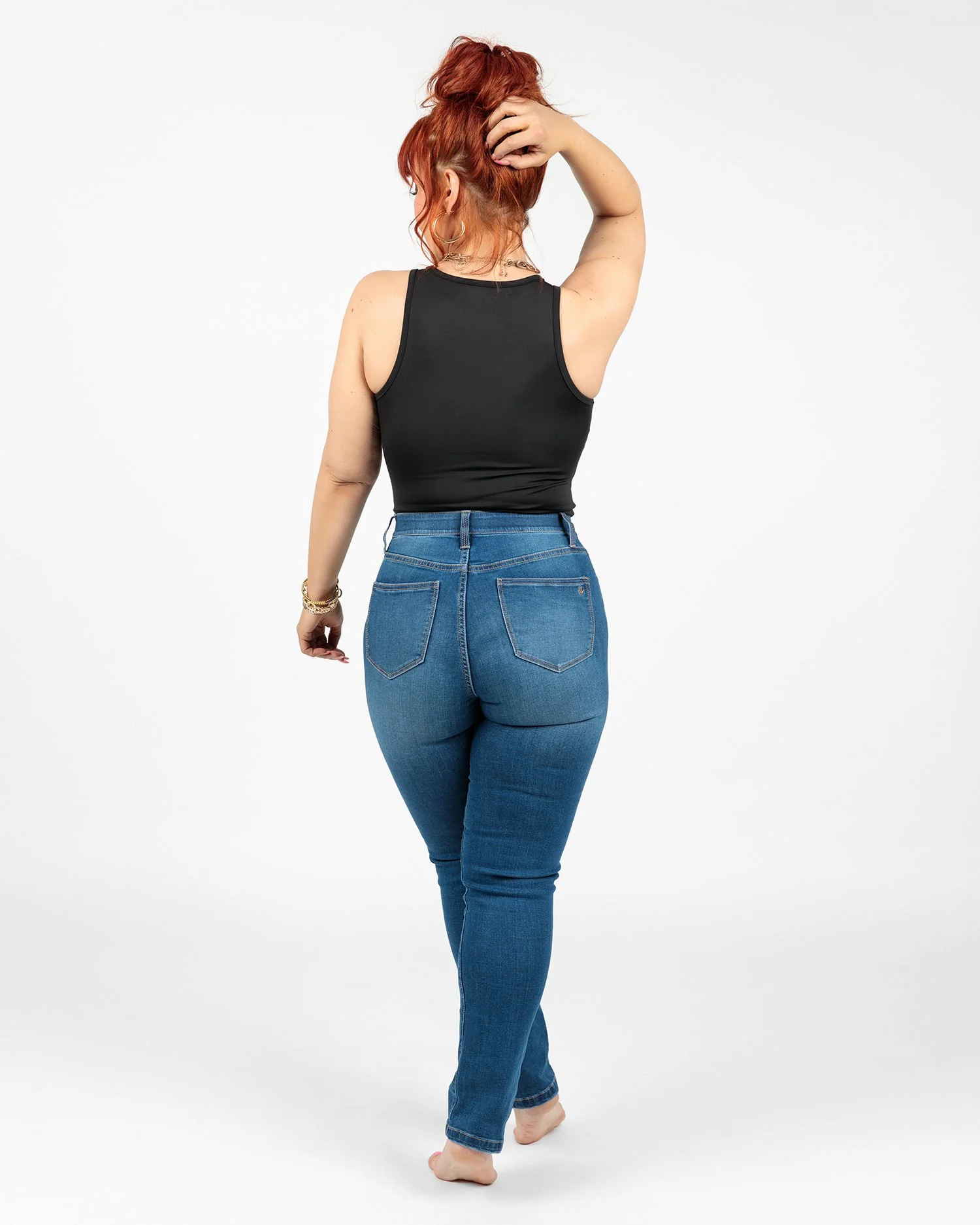 Denim High Rise Slim Straight - Image 2