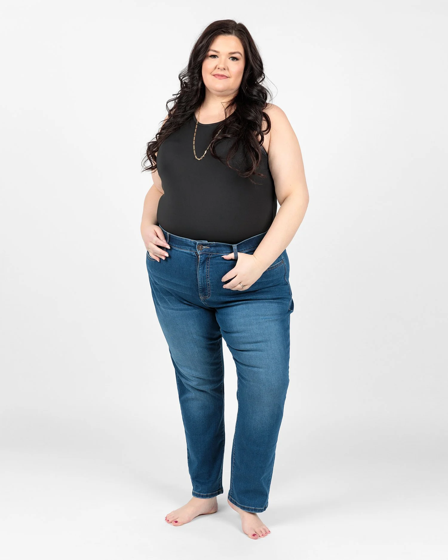 Denim High Rise Slim Straight - Image 5