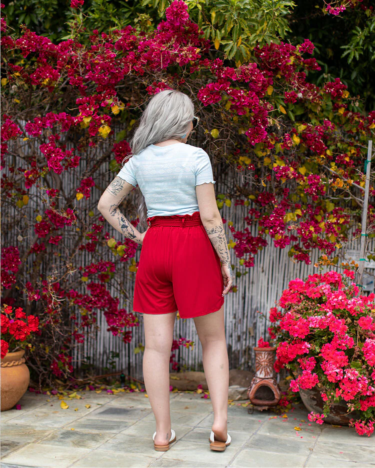 Ella Paper Bag Shorts - Image 4