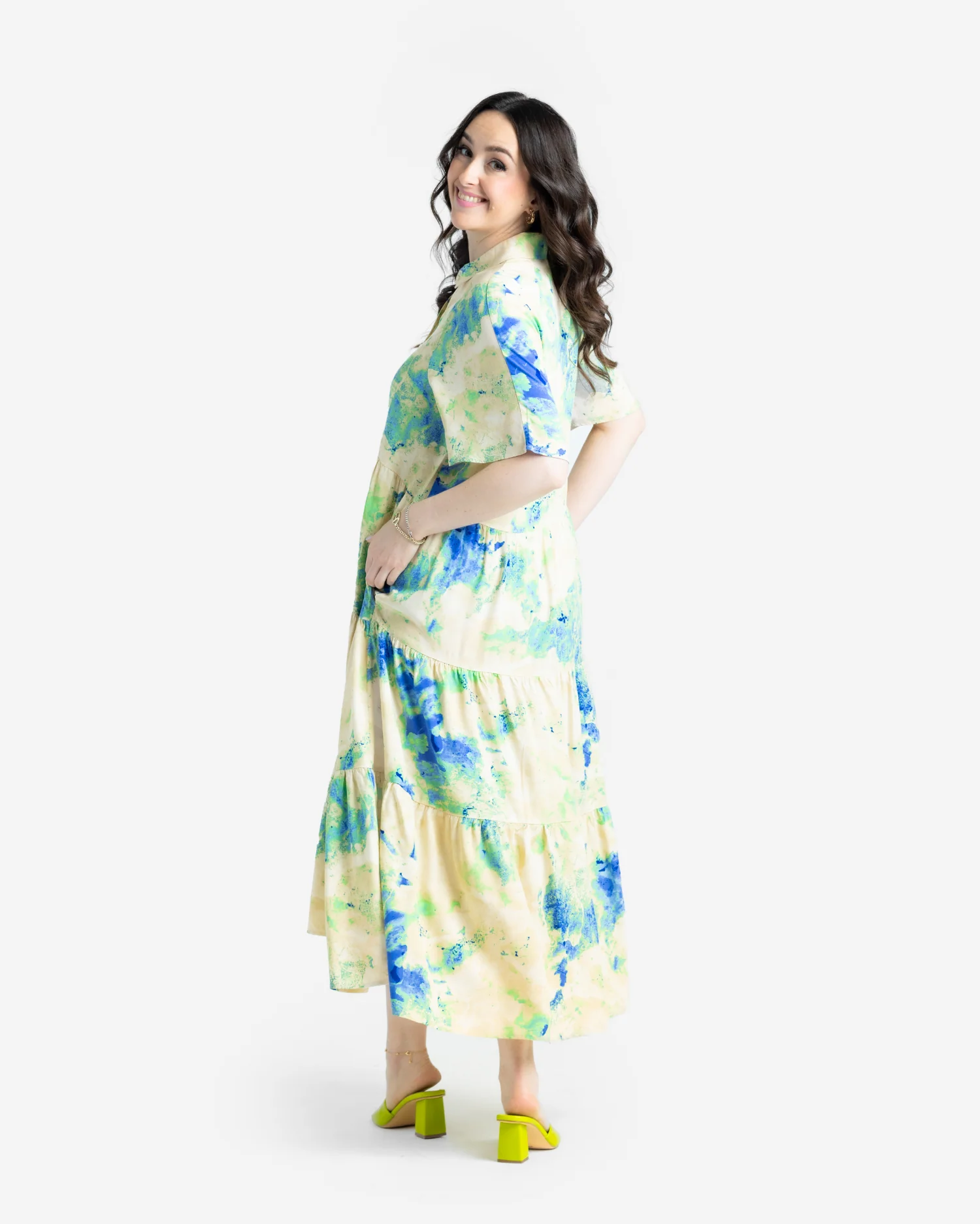 Helene Tiered Midi Dress - Image 6