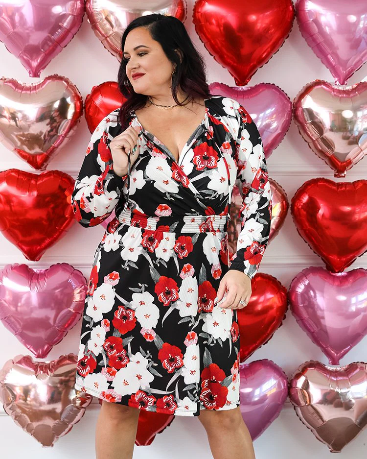 Jody Long Sleeve Peasant Dress