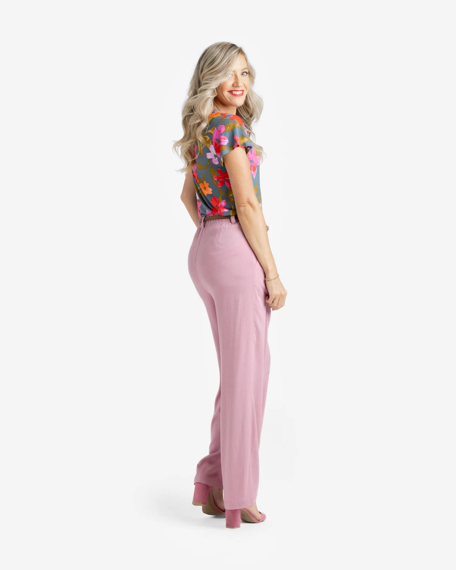 Layla Mandarin Split Collar Top - Image 3
