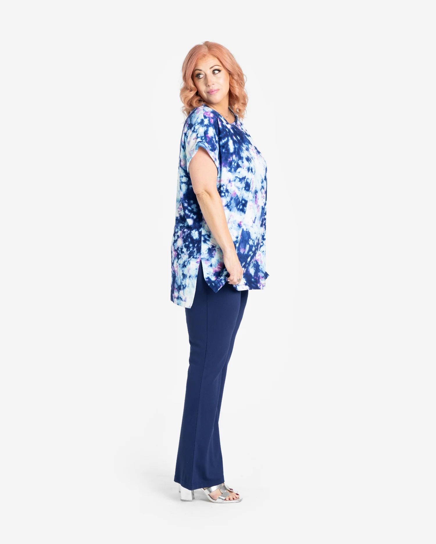 Leah Drop Shoulder Cuff Tunic - Image 2