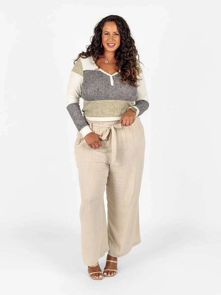Ruby Y-Neck Henley - Image 4